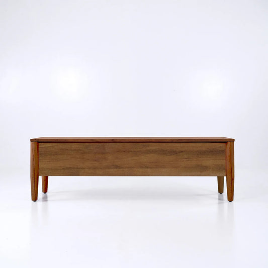 Pixel Wooden Storage Bench in Natural Finish