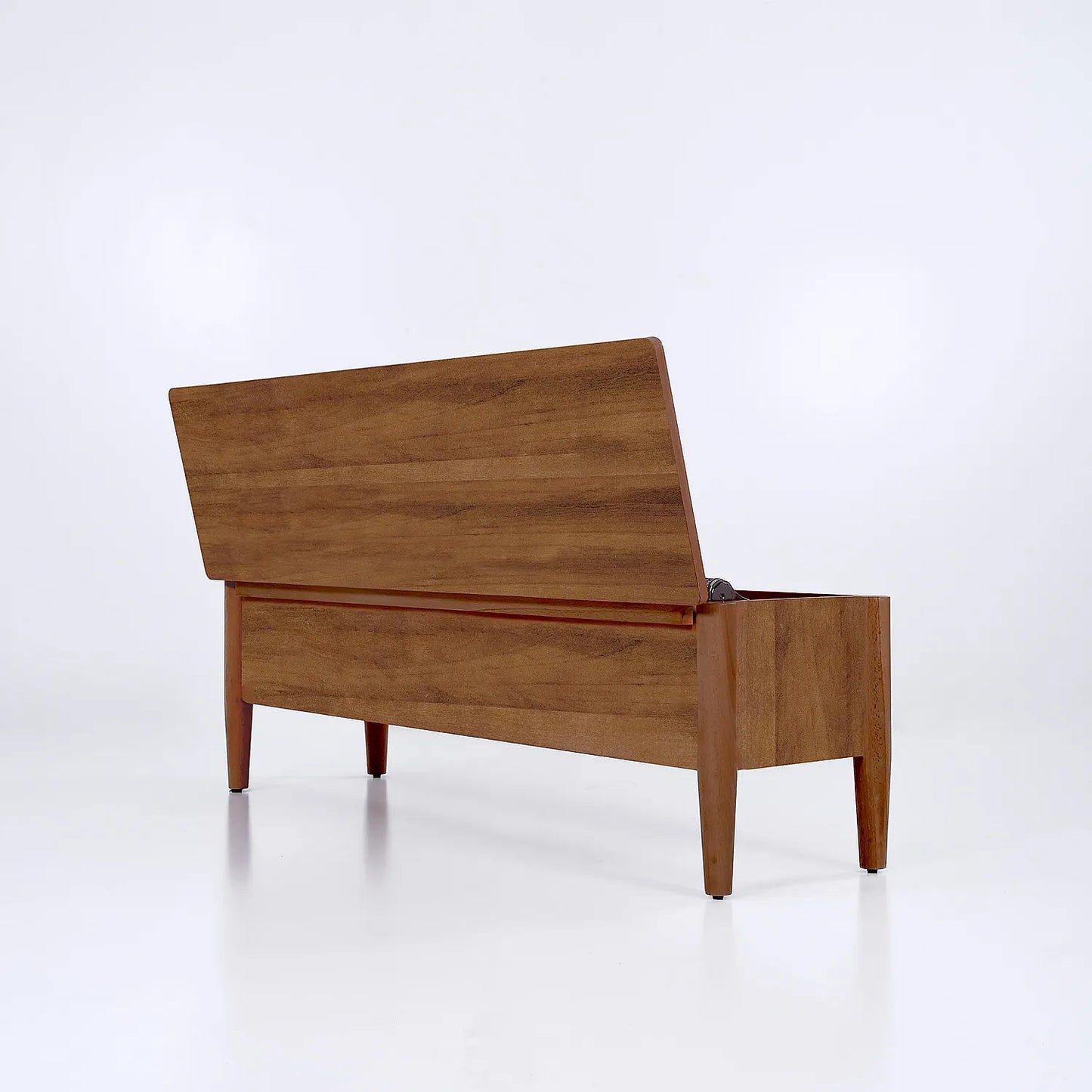 Pixel Wooden Storage Bench in Natural Finish