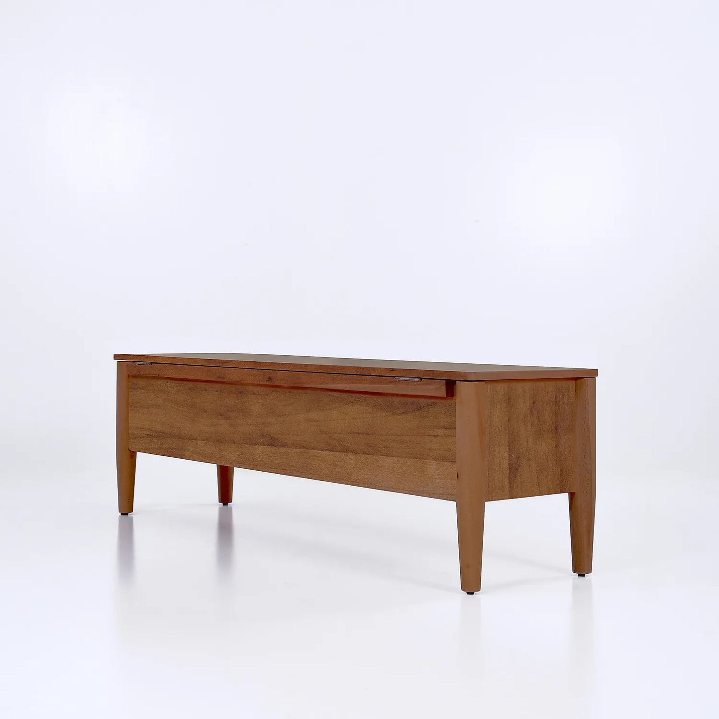 Pixel Wooden Storage Bench in Natural Finish