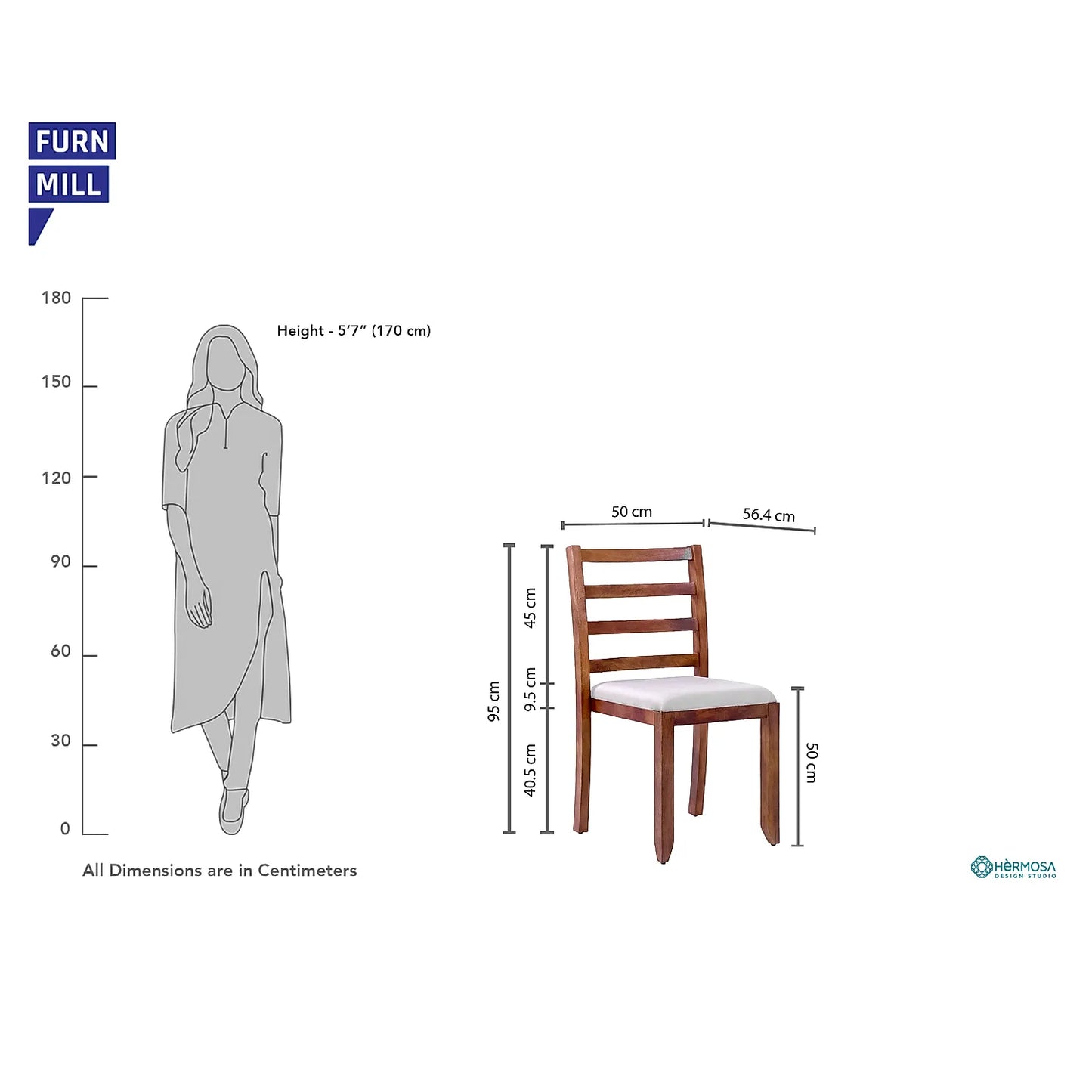 Ladderback Wooden Stacking Chair (Set of 2)