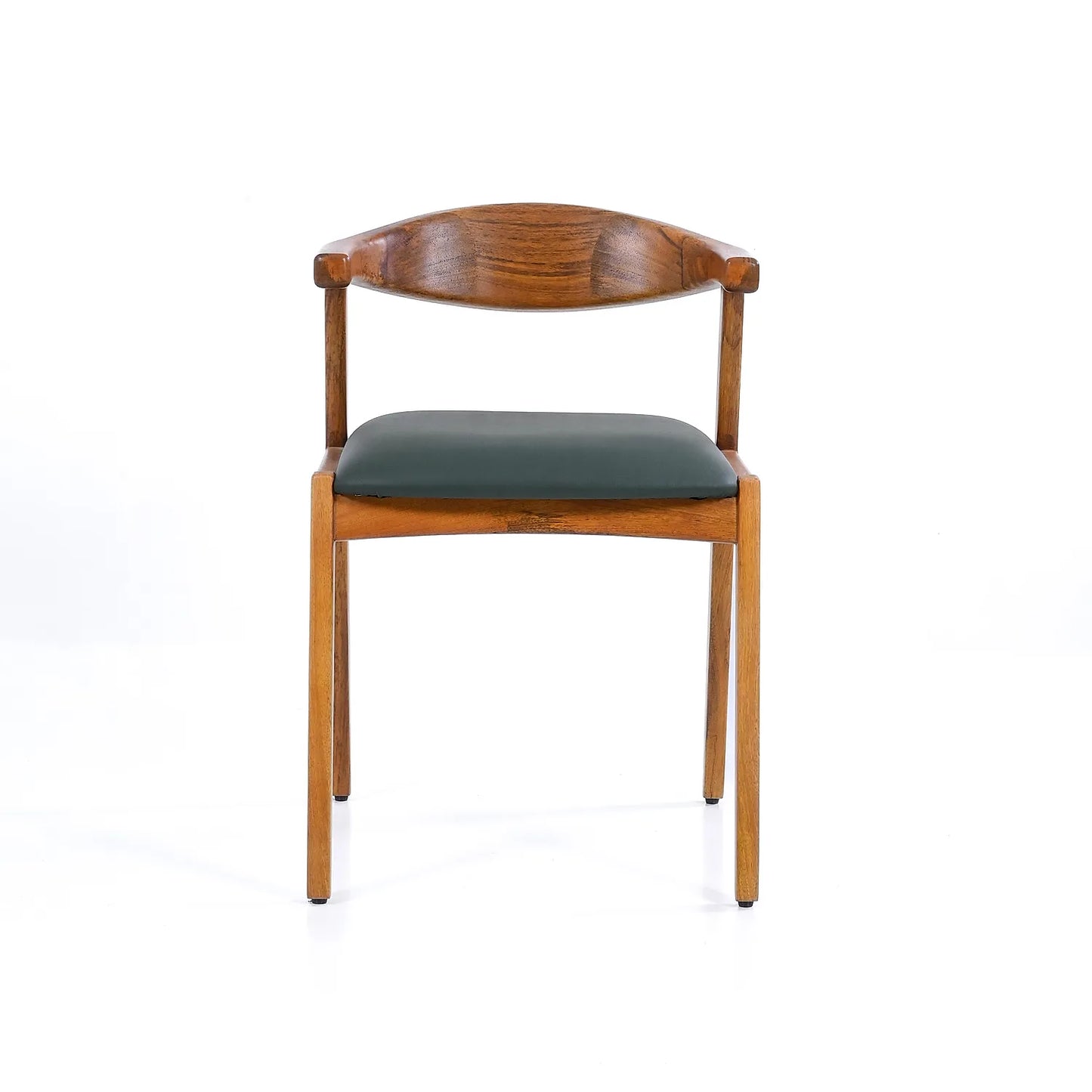 Elbow Wooden Accent Chair in Honey Finish