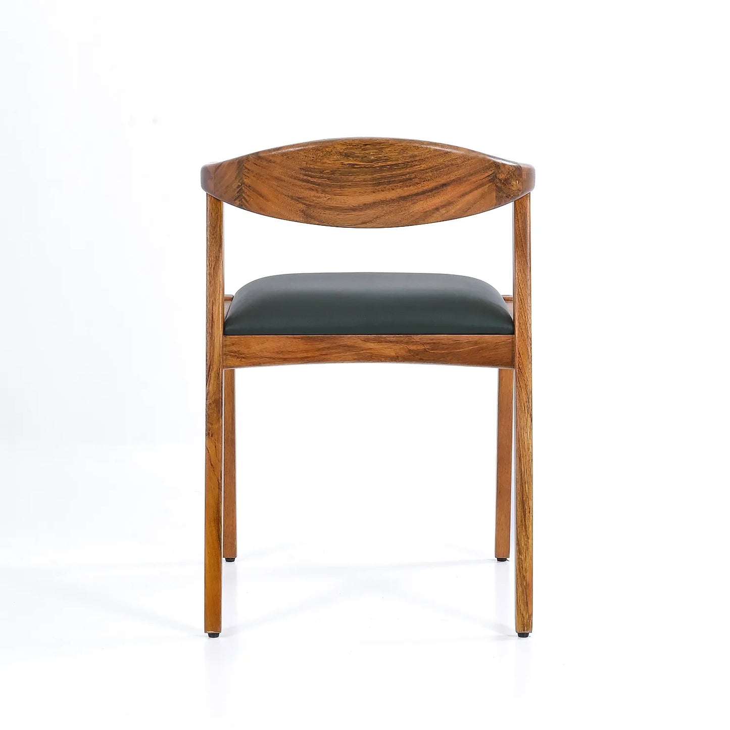 Elbow Wooden Accent Chair in Honey Finish