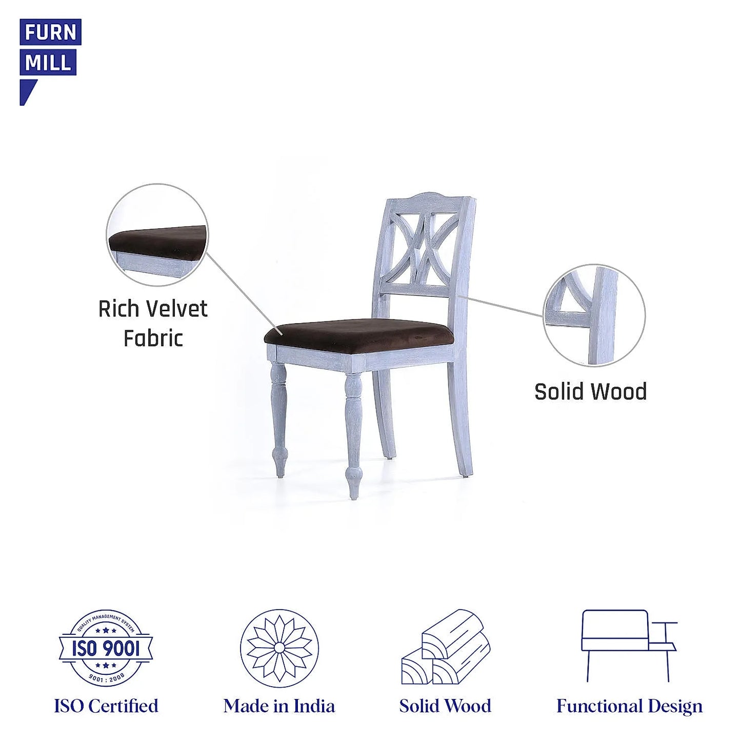 Dreams Wooden Dining Chair (Set of 2)