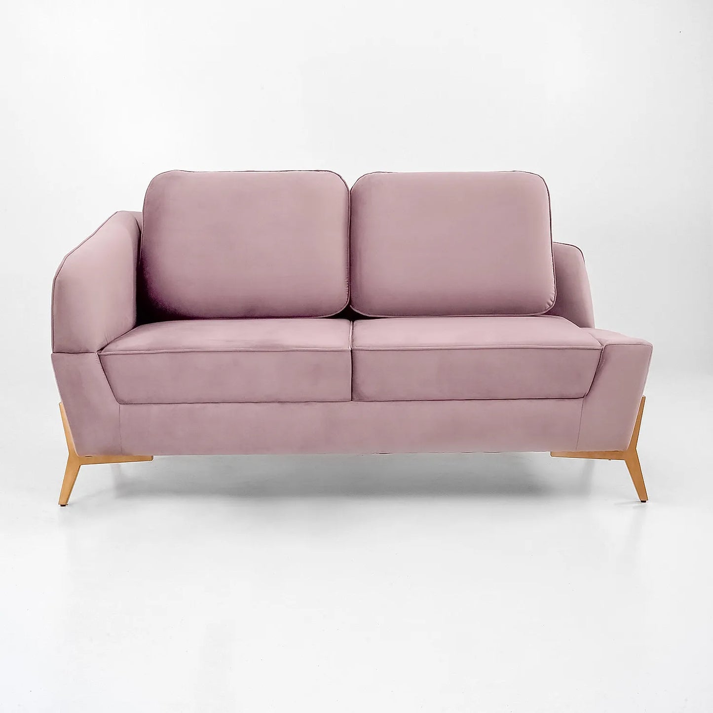 Durban 2 Seater Fabric Sofa in Pink Color