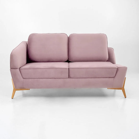 Durban 2 Seater Fabric Sofa in Pink Color