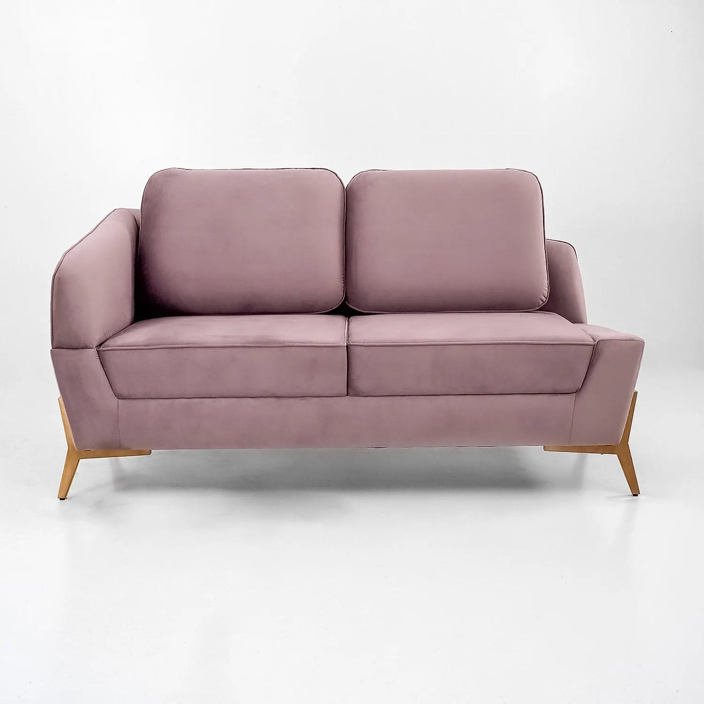 Durban 2 Seater Fabric Sofa in Pink Color