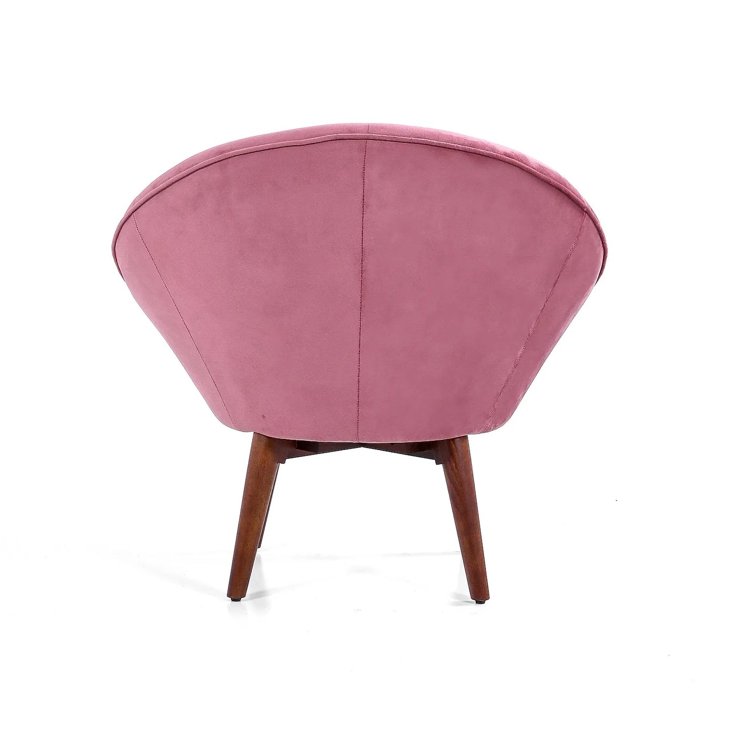 Hola Wooden Accent Chair in Mauve Color