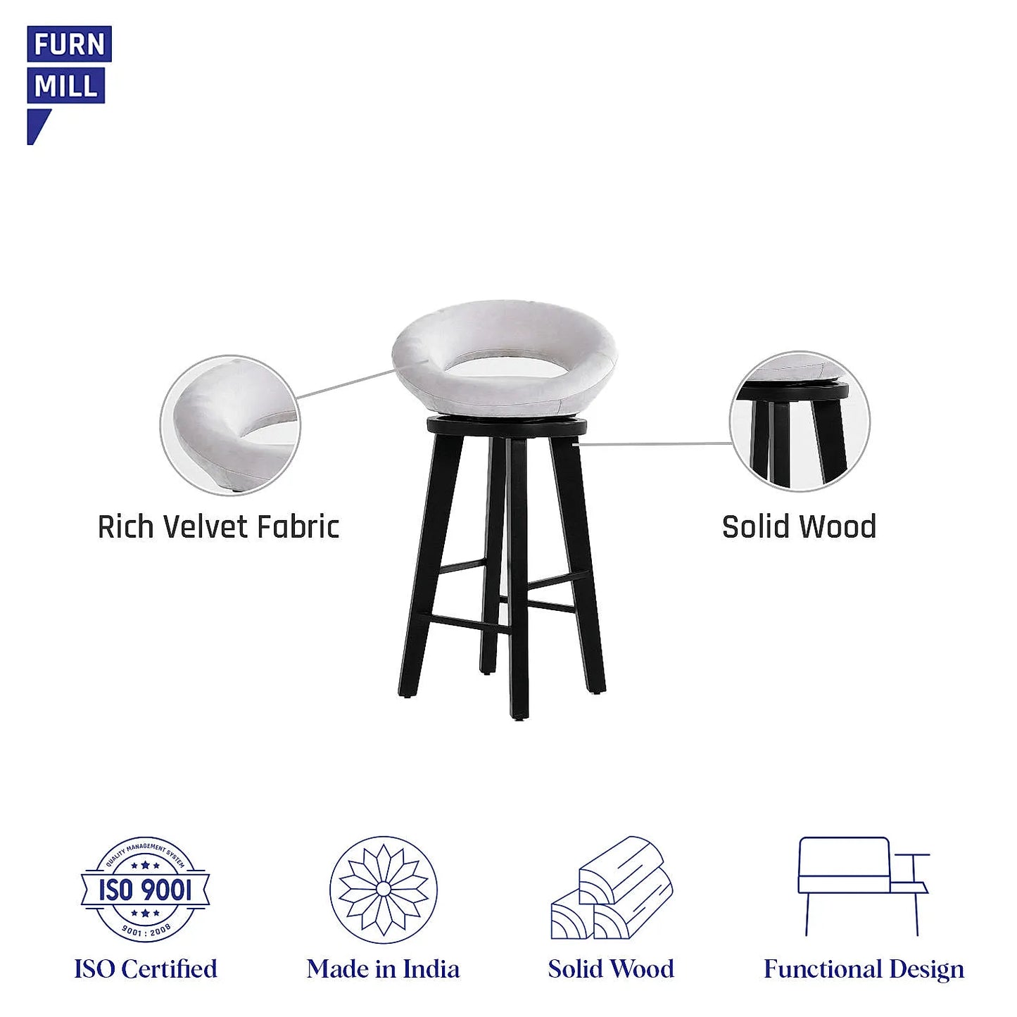 Neo Wooden Bar Chair