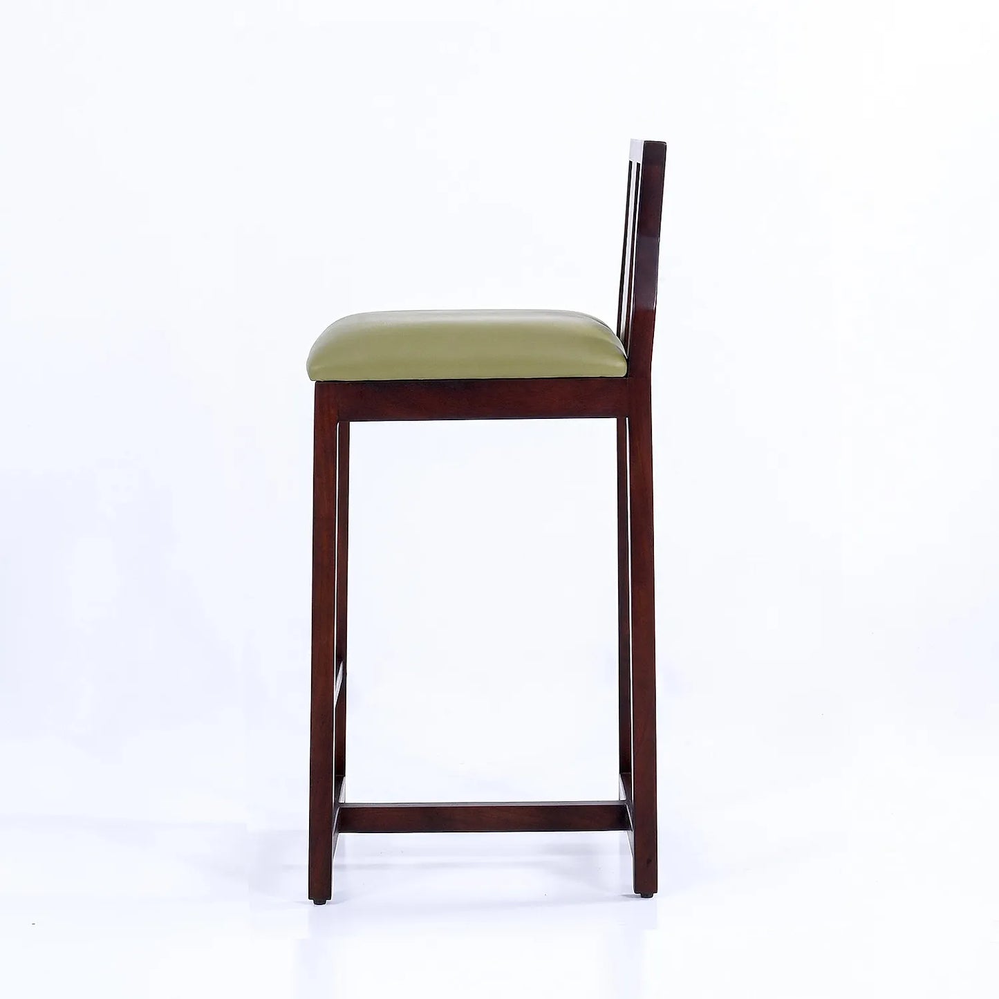 Trump Wooden Bar Chair (Dark Walnut)