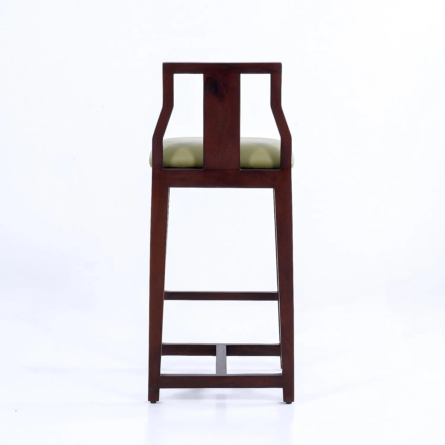 Trump Wooden Bar Chair (Dark Walnut)