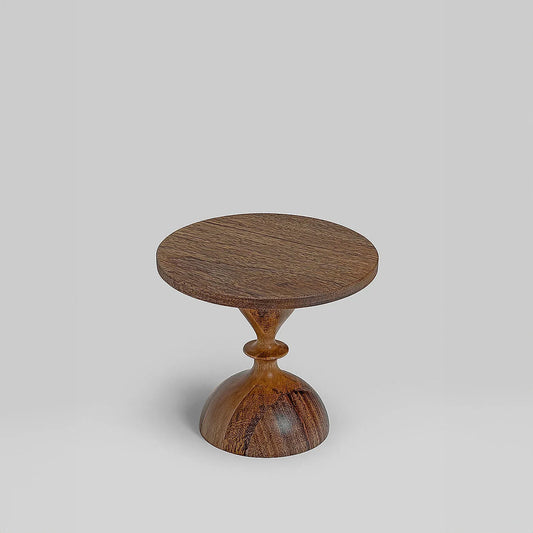 Basal Wooden Cake Stand (Natural Finish)