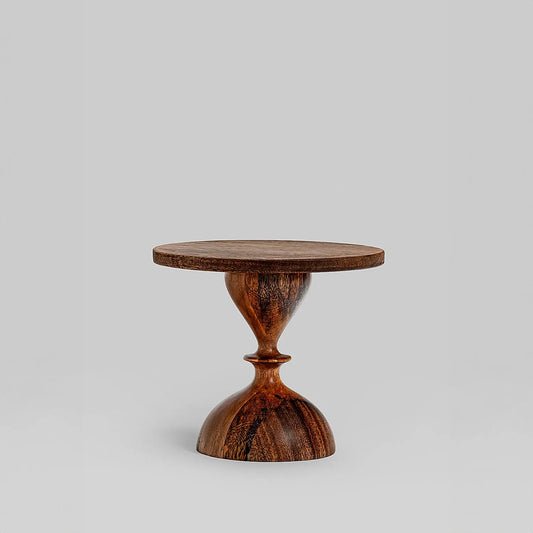 Basal Wooden Cake Stand (Teak Finish)