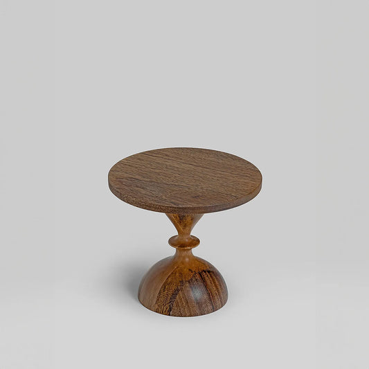 Basal Wooden Cake Stand (Mini) in Natural Finish