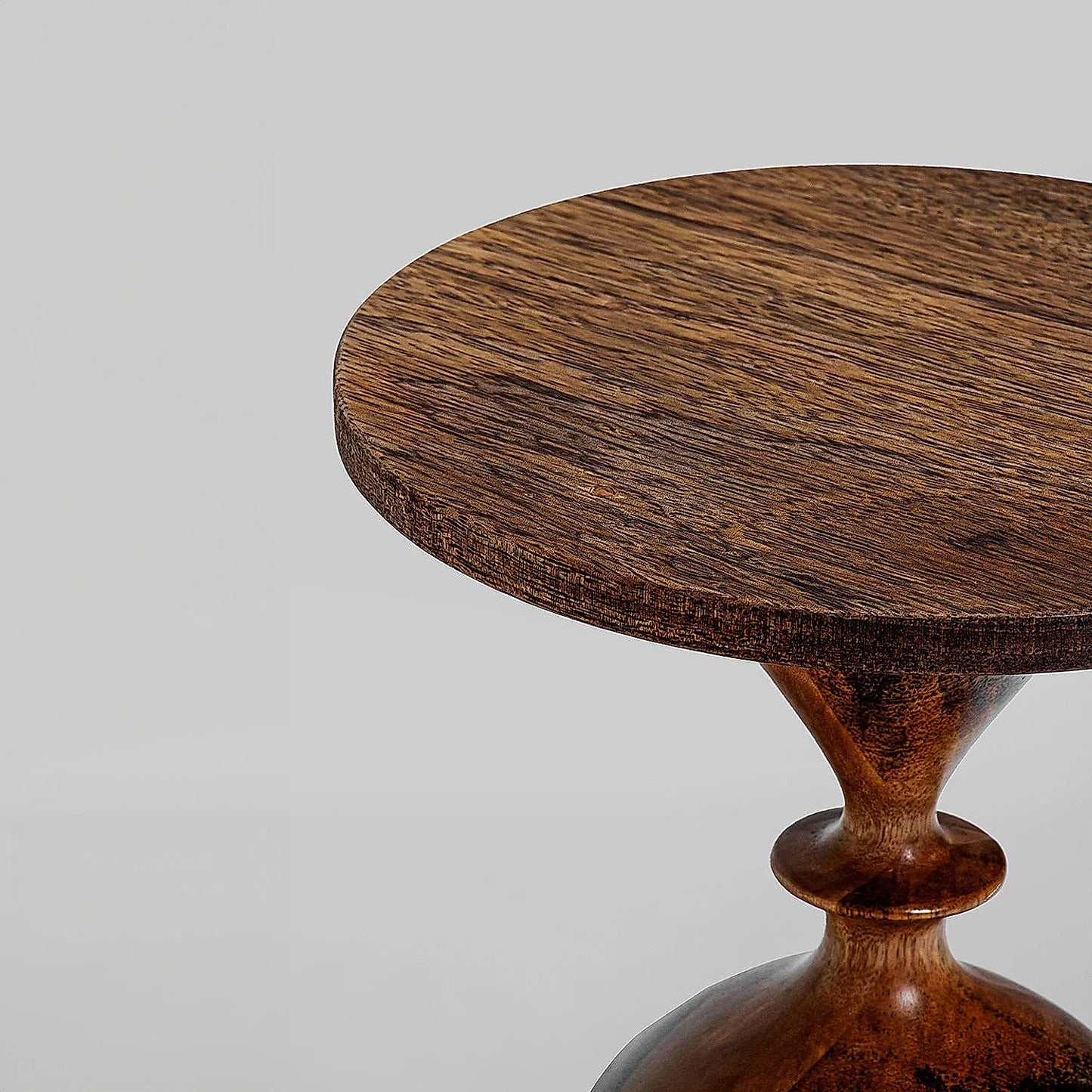 Basal Wooden Cake Stand (Mini) in Teak Finish