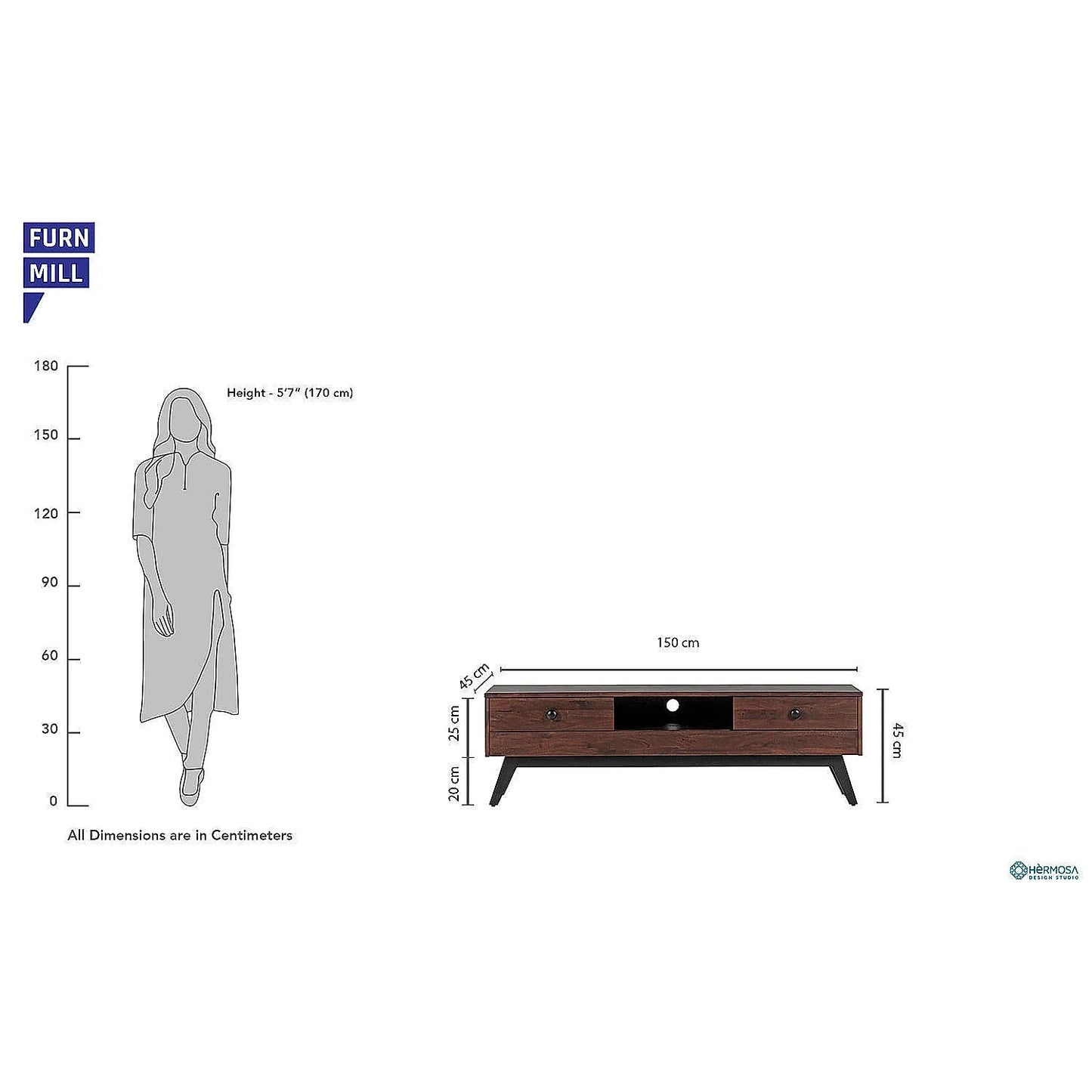 Munich Wooden TV Unit