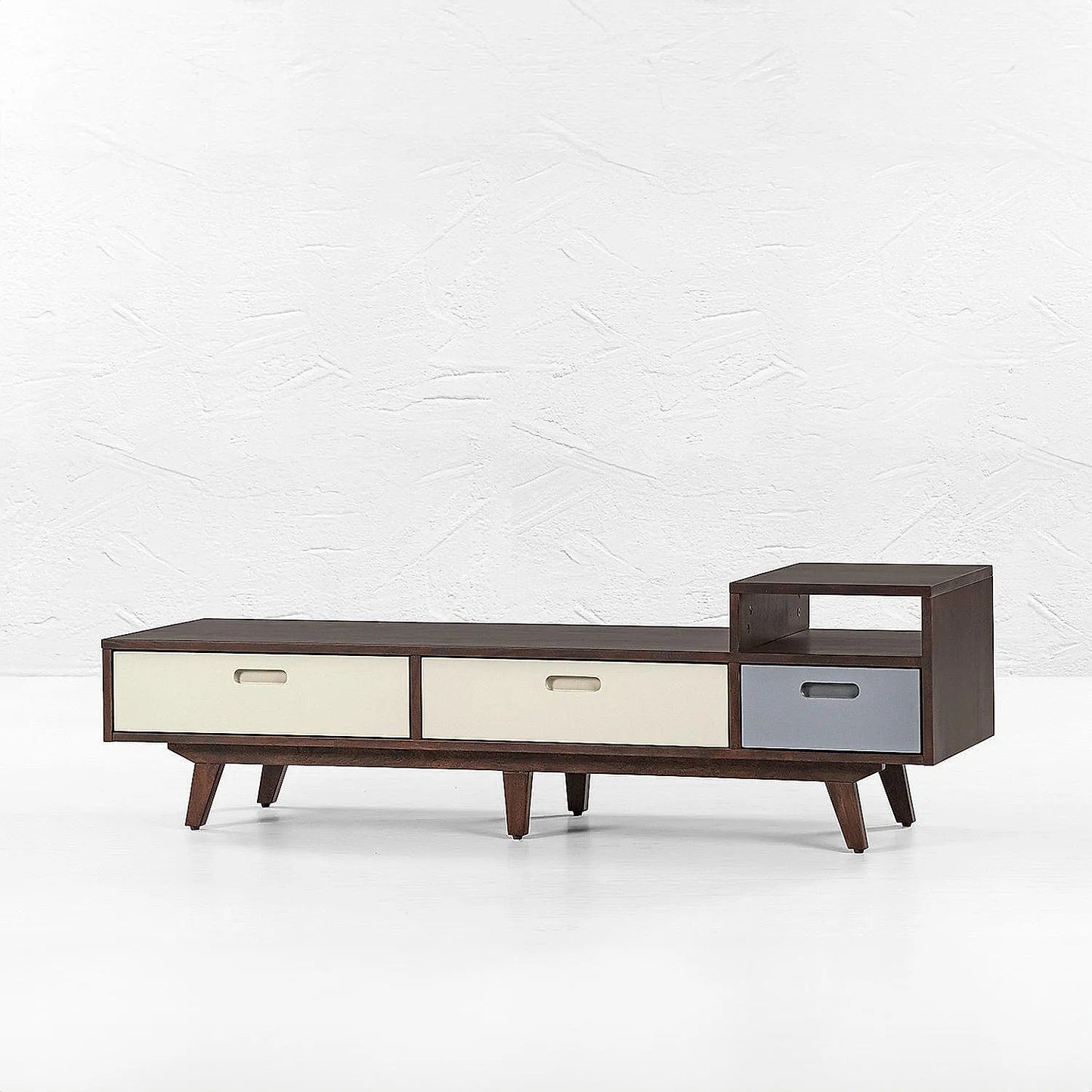 Chicago Wooden TV Unit in Dark Walnut Finish