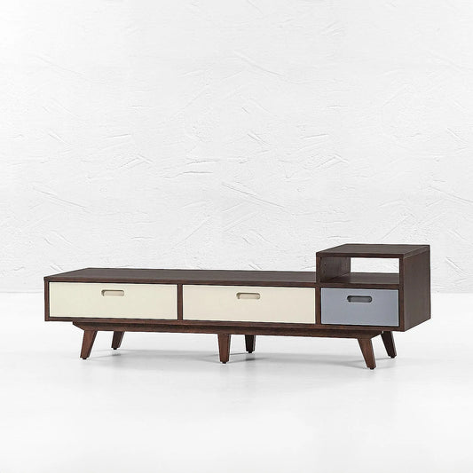 Chicago Wooden TV Unit in Dark Walnut Finish
