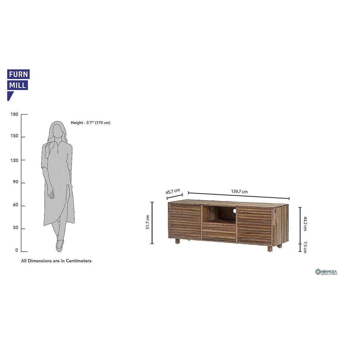 Uno Wooden TV Unit