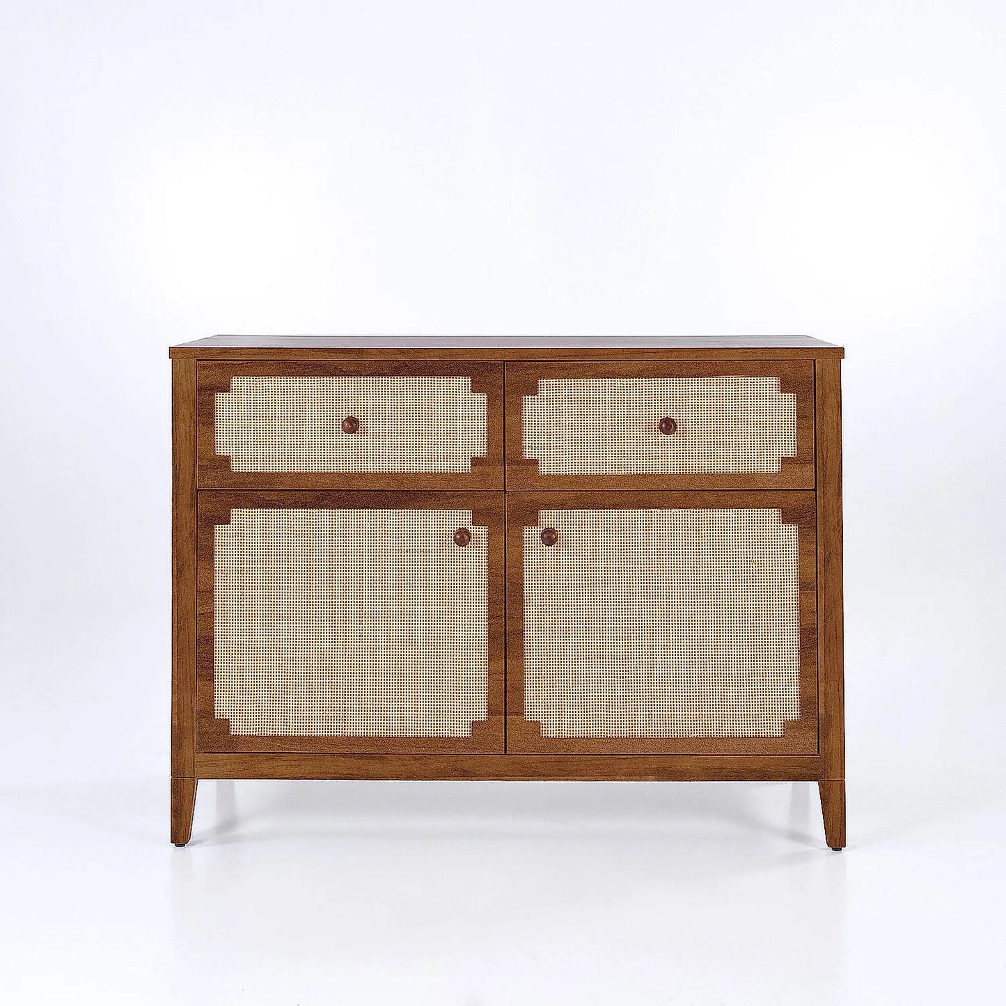 Scott Rattan Cabinet in Natural Finish