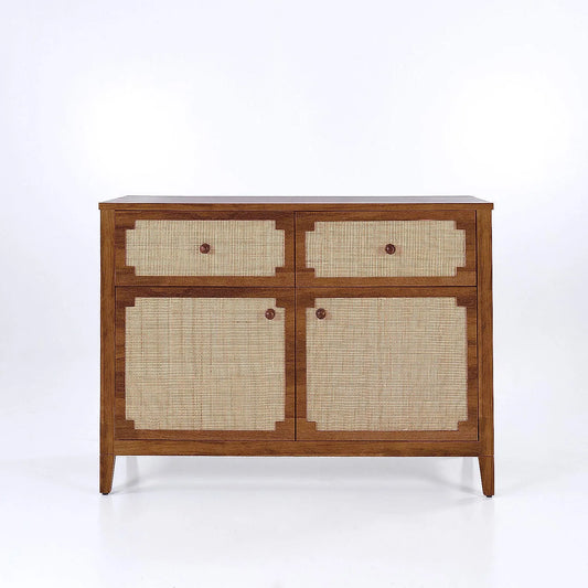 Scott Rattan Cabinet in Natural Finish