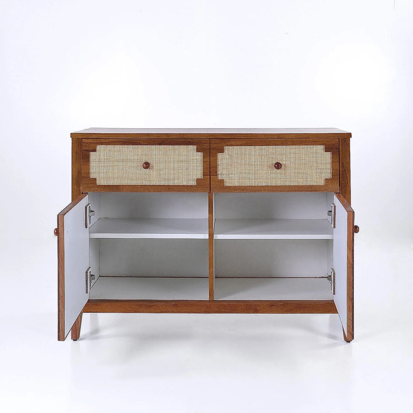 Scott Rattan Cabinet in Natural Finish