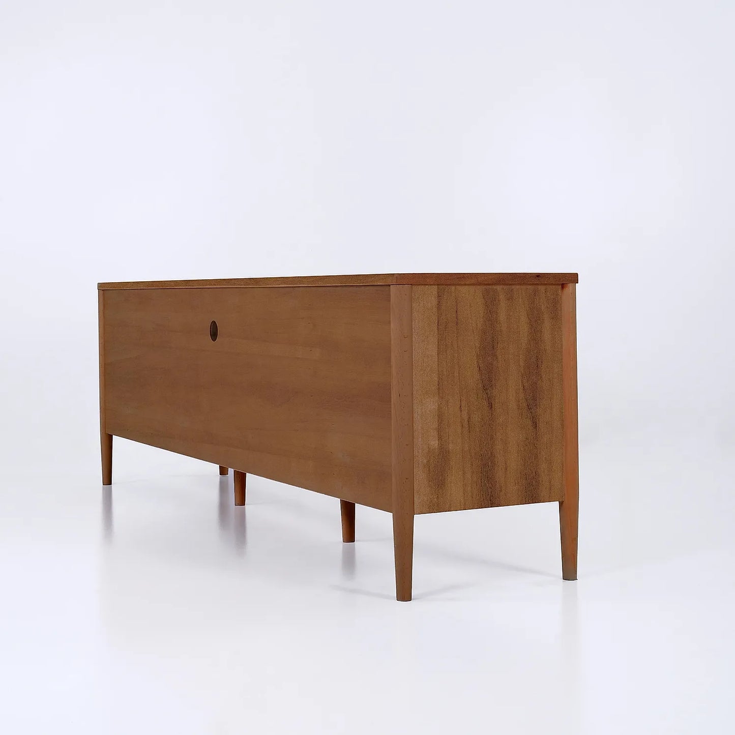 Hutch Wooden TV Unit (Natural Finish)