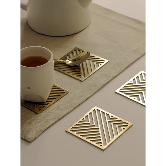 Sigma Metal Coasters (Set of 4)