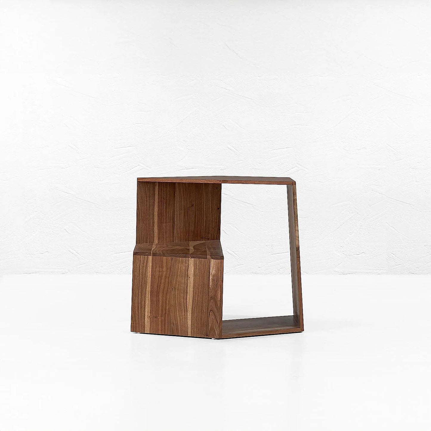 Hexagon Wooden End Table