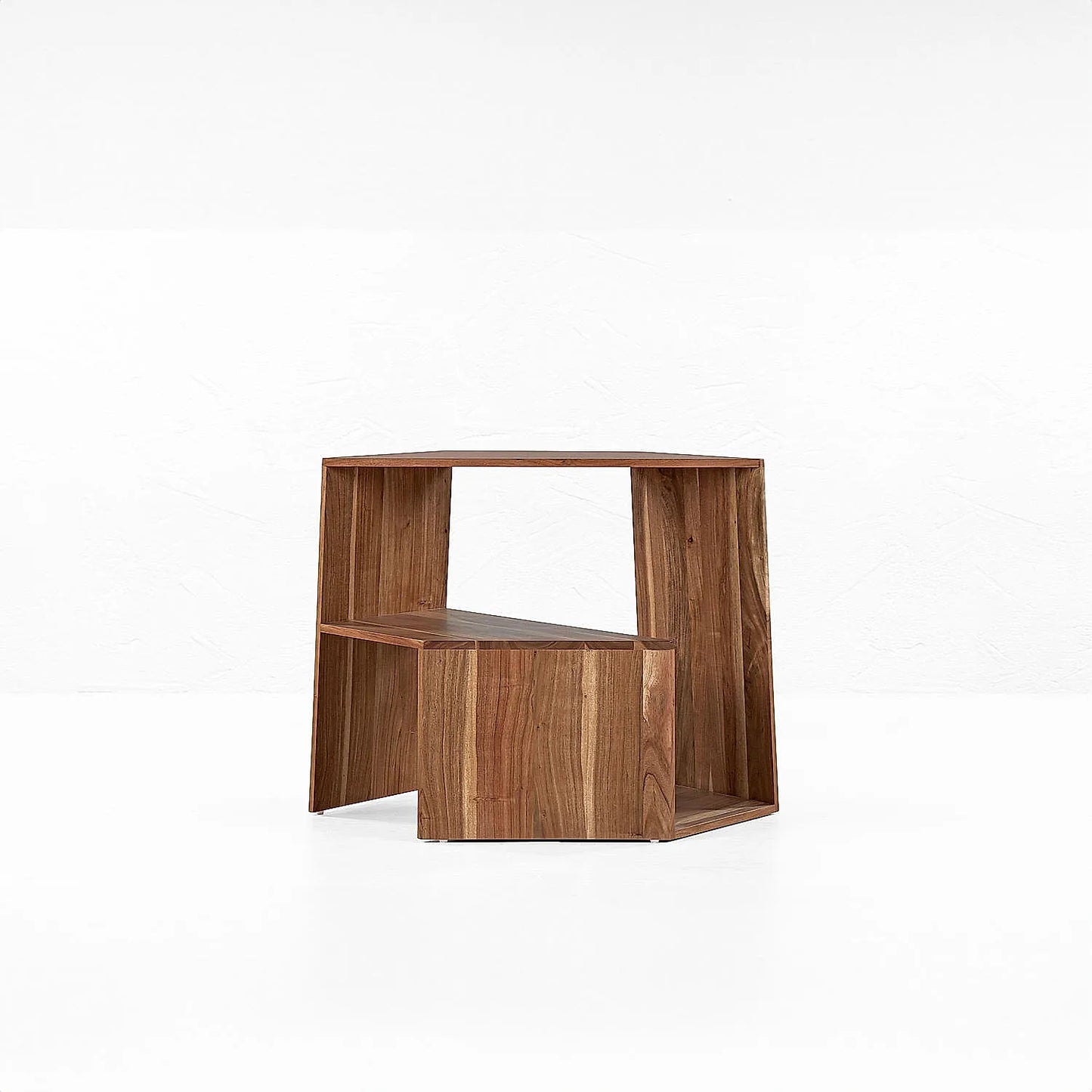 Hexagon Wooden End Table