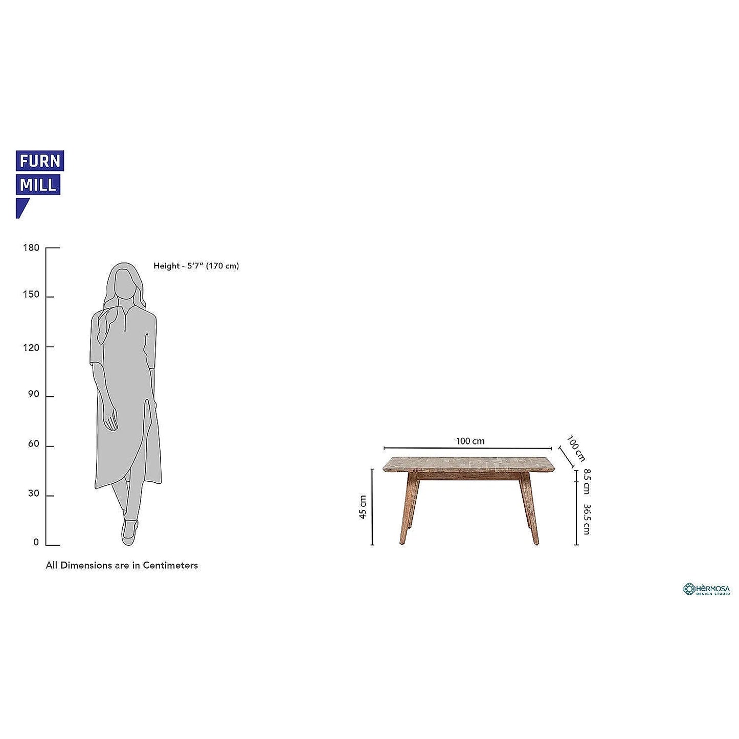 Nevada Wooden Center Table