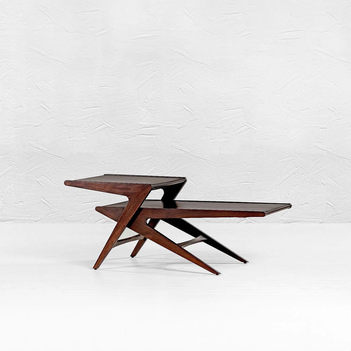 Rocket Wooden Center Table in Walnut Finish