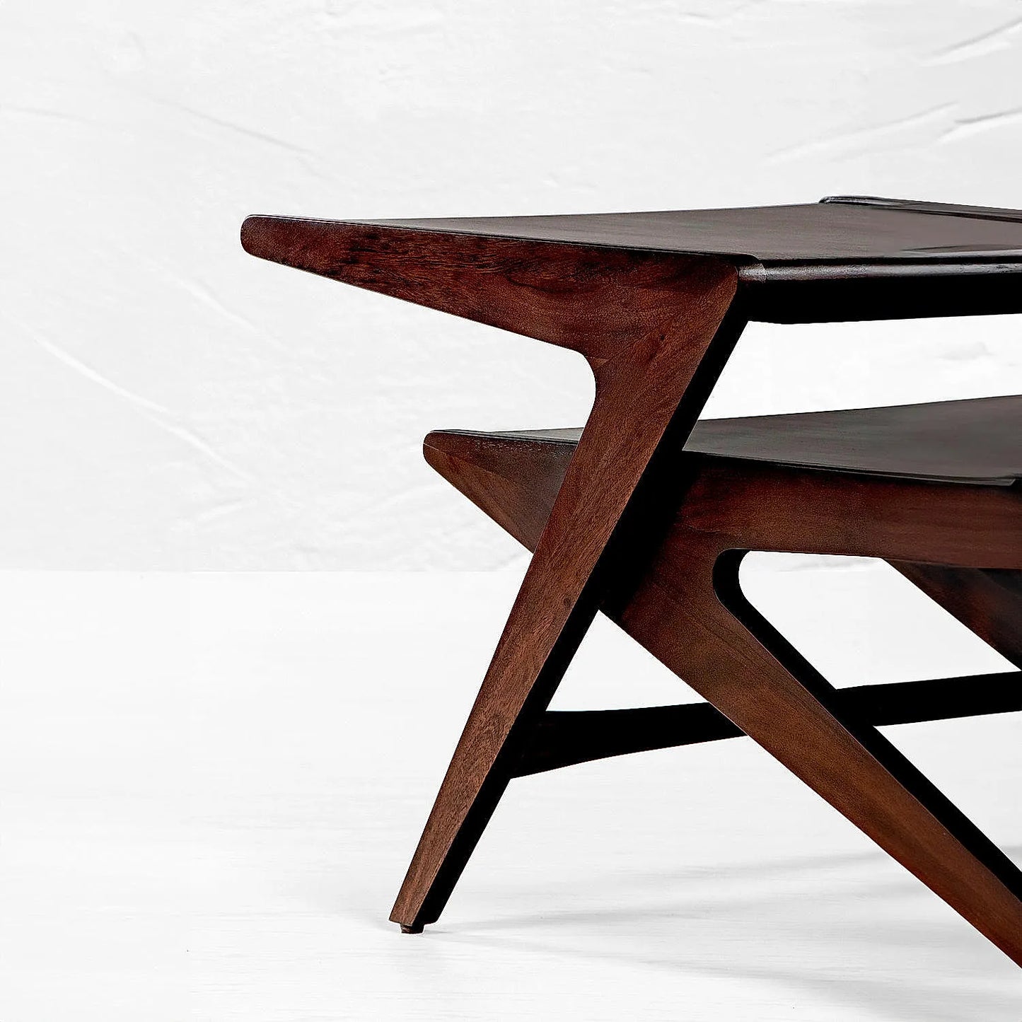 Rocket Wooden Center Table in Walnut Finish