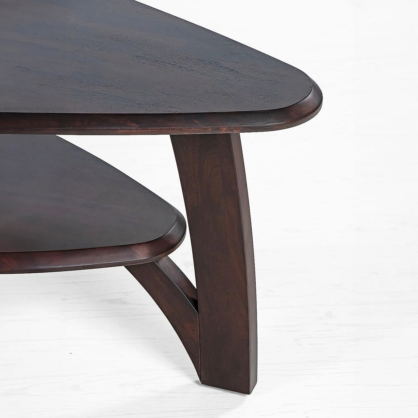 Lukas Wooden Coffee Table in Dark Walnut Finish