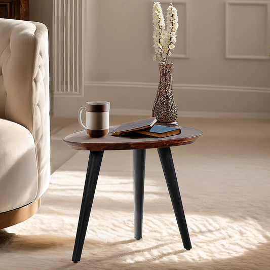 Ovees Wooden Coffee Table (Dark Walnut Finish)
