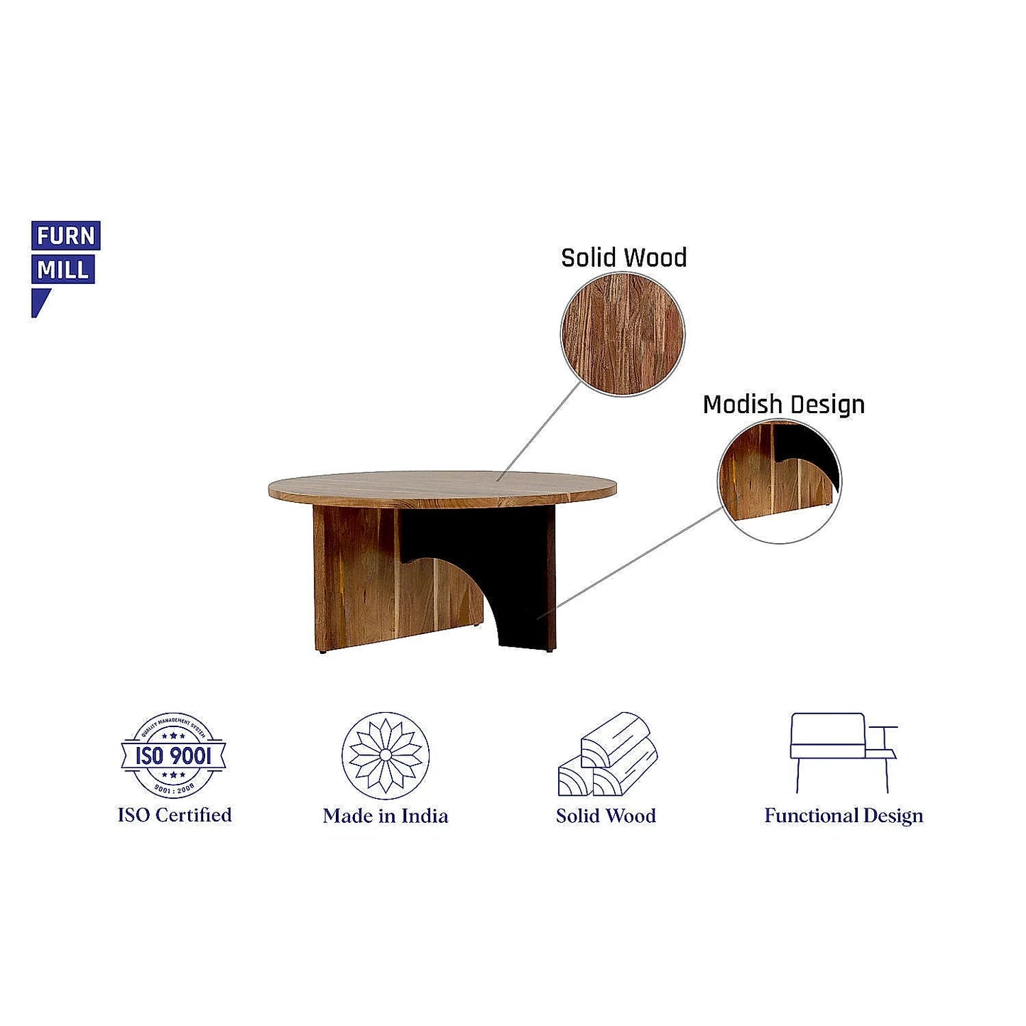 Celvin Wooden Coffee Table
