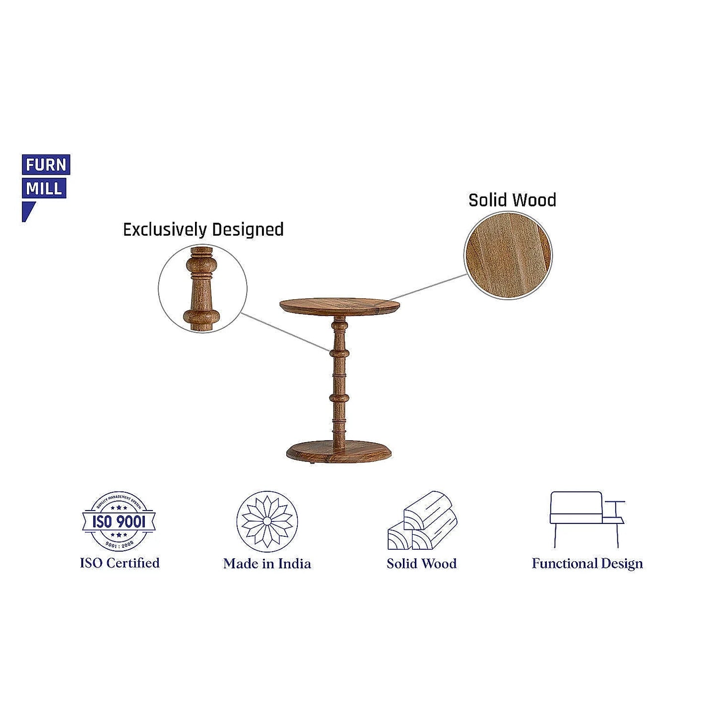 Gracia Wooden End Table