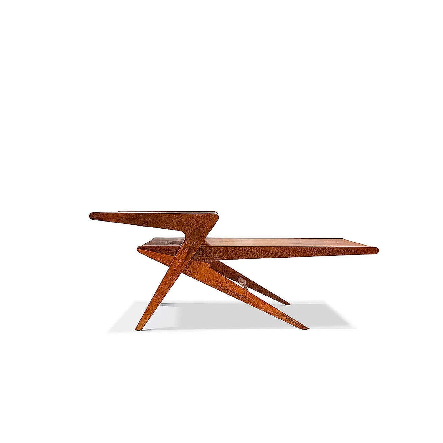 Rocket Wooden Center Table in Teak Finish