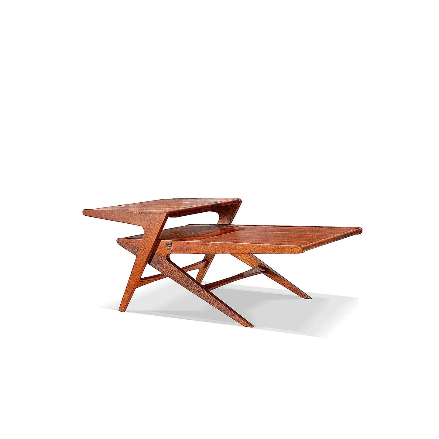 Rocket Wooden Center Table in Teak Finish