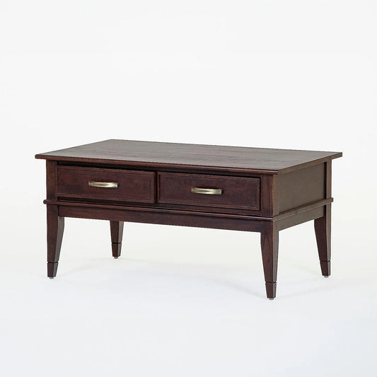 Oxford Wooden Center Table in Dark Walnut Finish