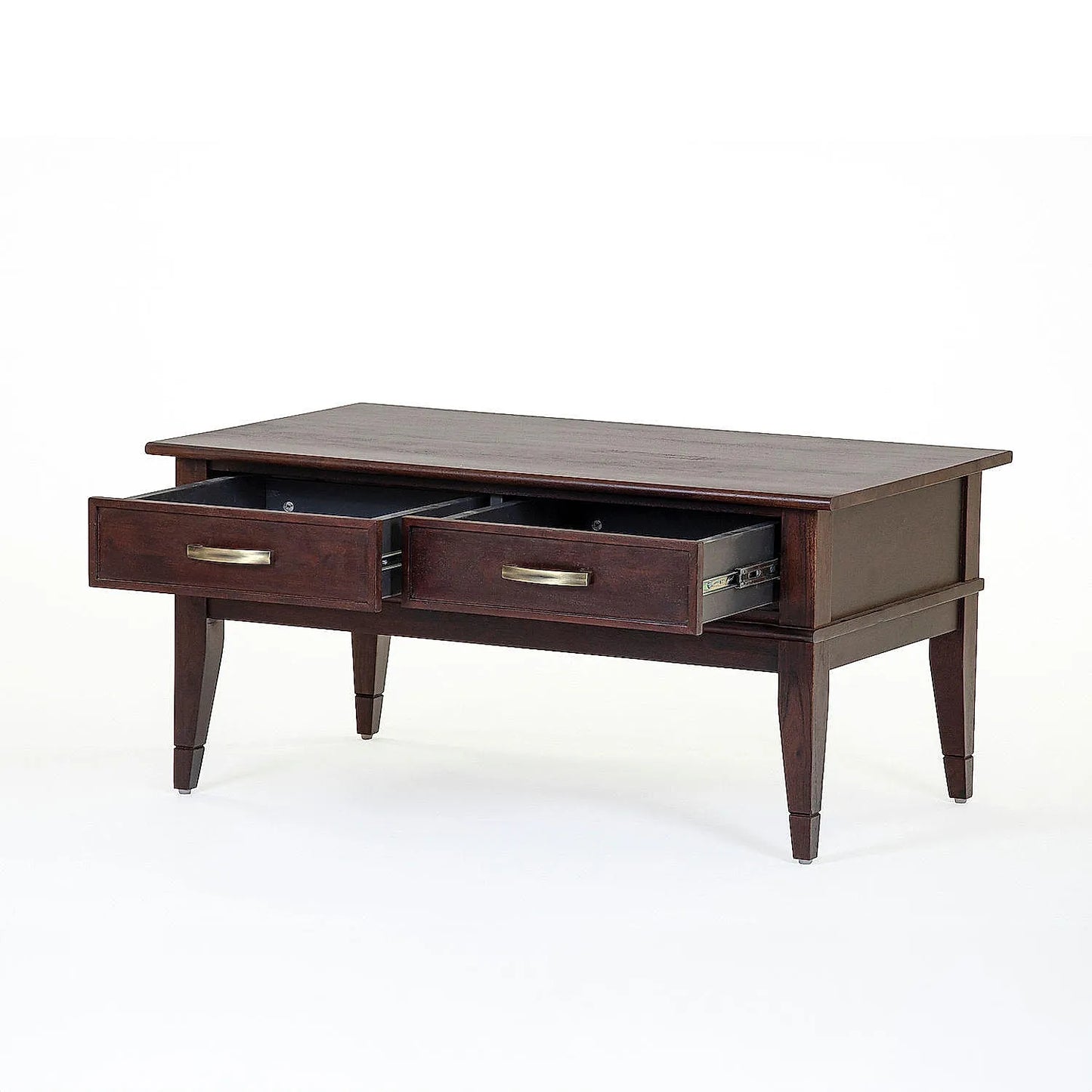 Oxford Wooden Center Table in Dark Walnut Finish