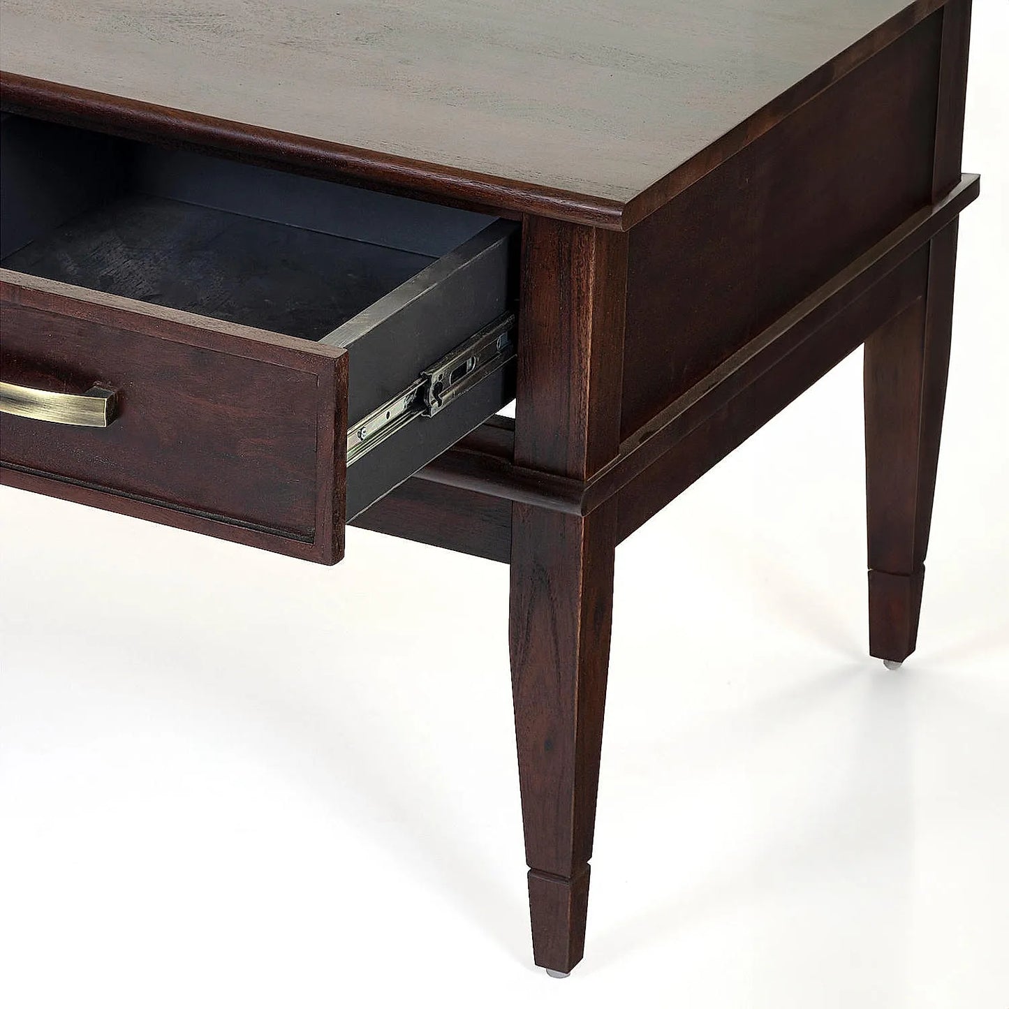 Oxford Wooden Center Table in Dark Walnut Finish