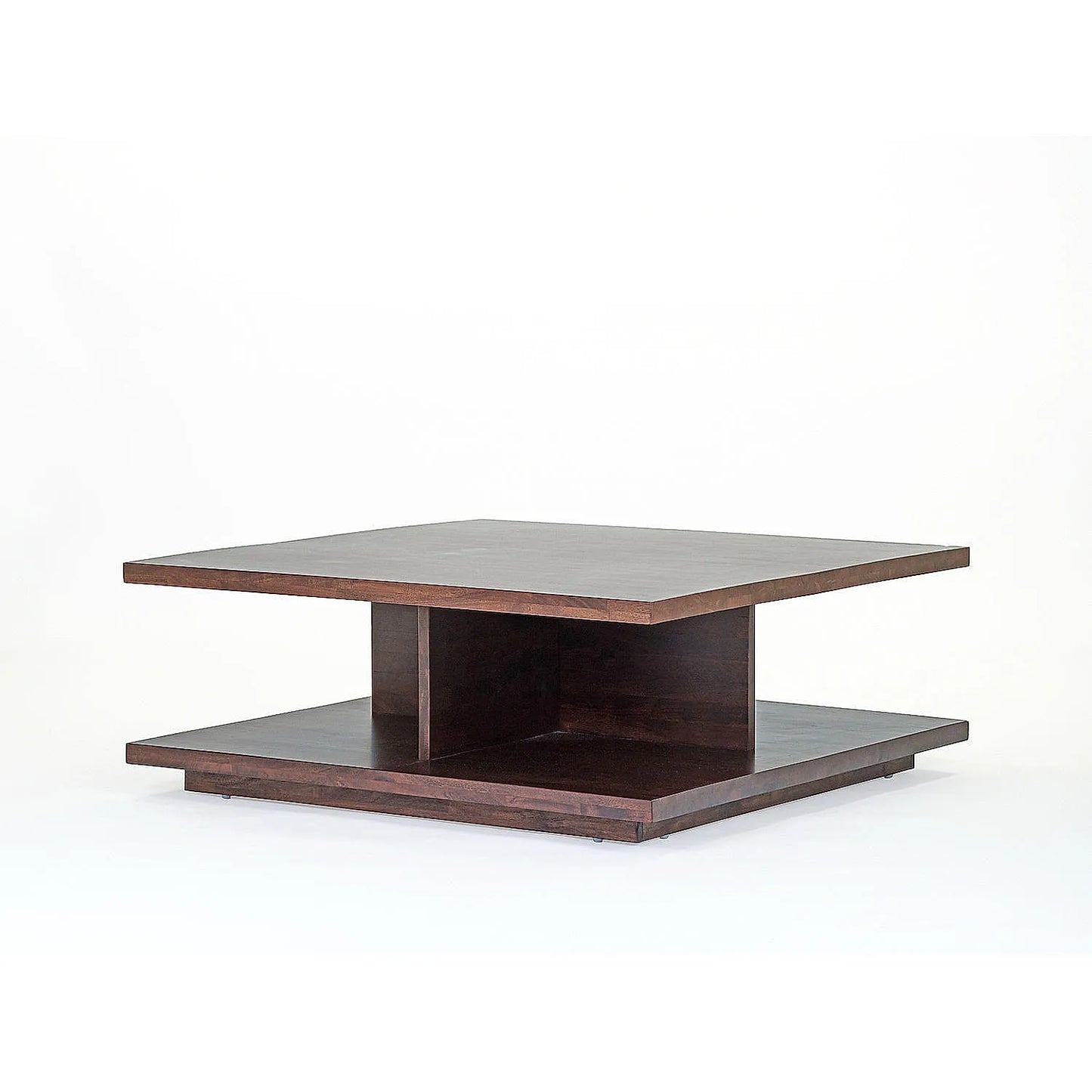 California Wooden Center Table in Dark Walnut Finish