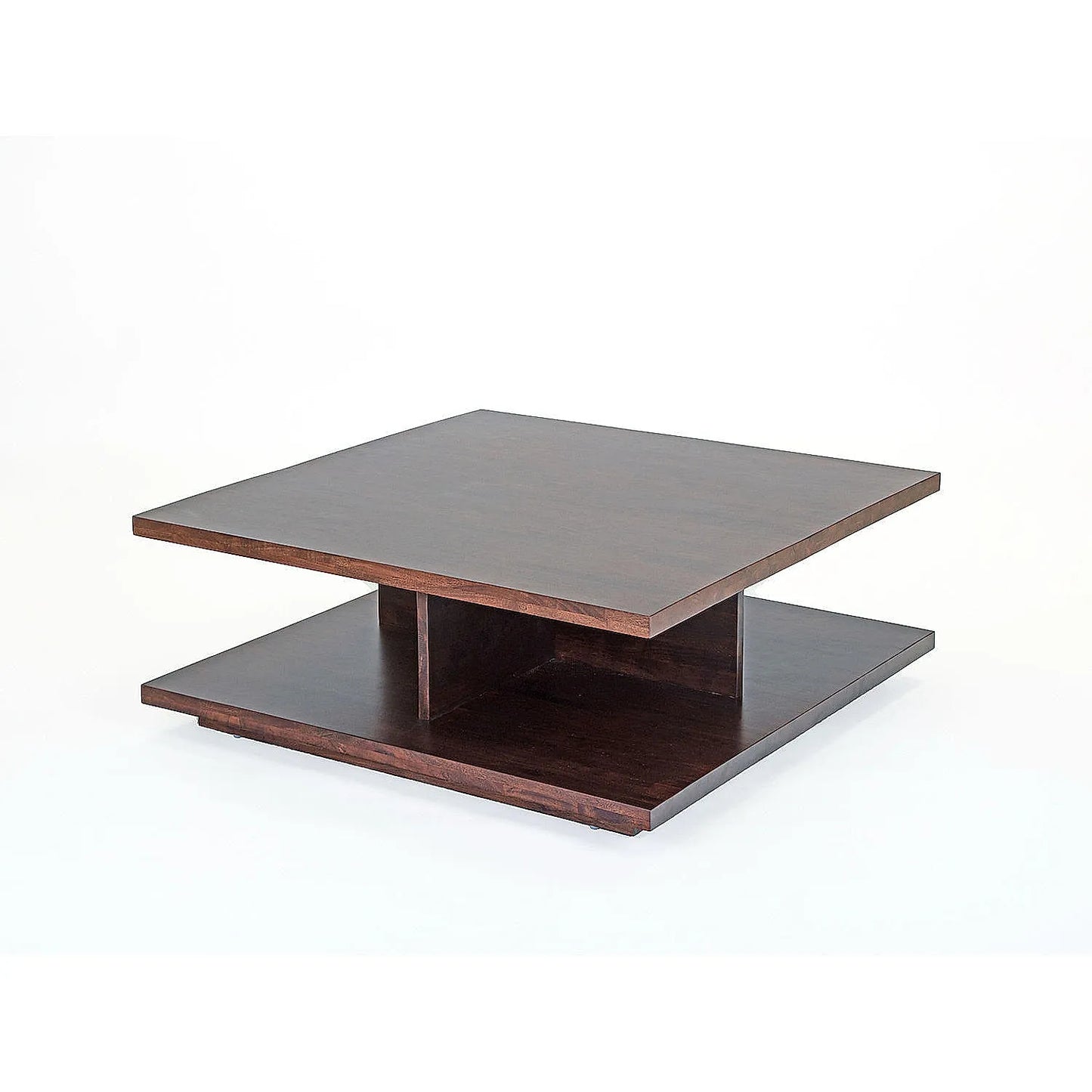 California Wooden Center Table in Dark Walnut Finish