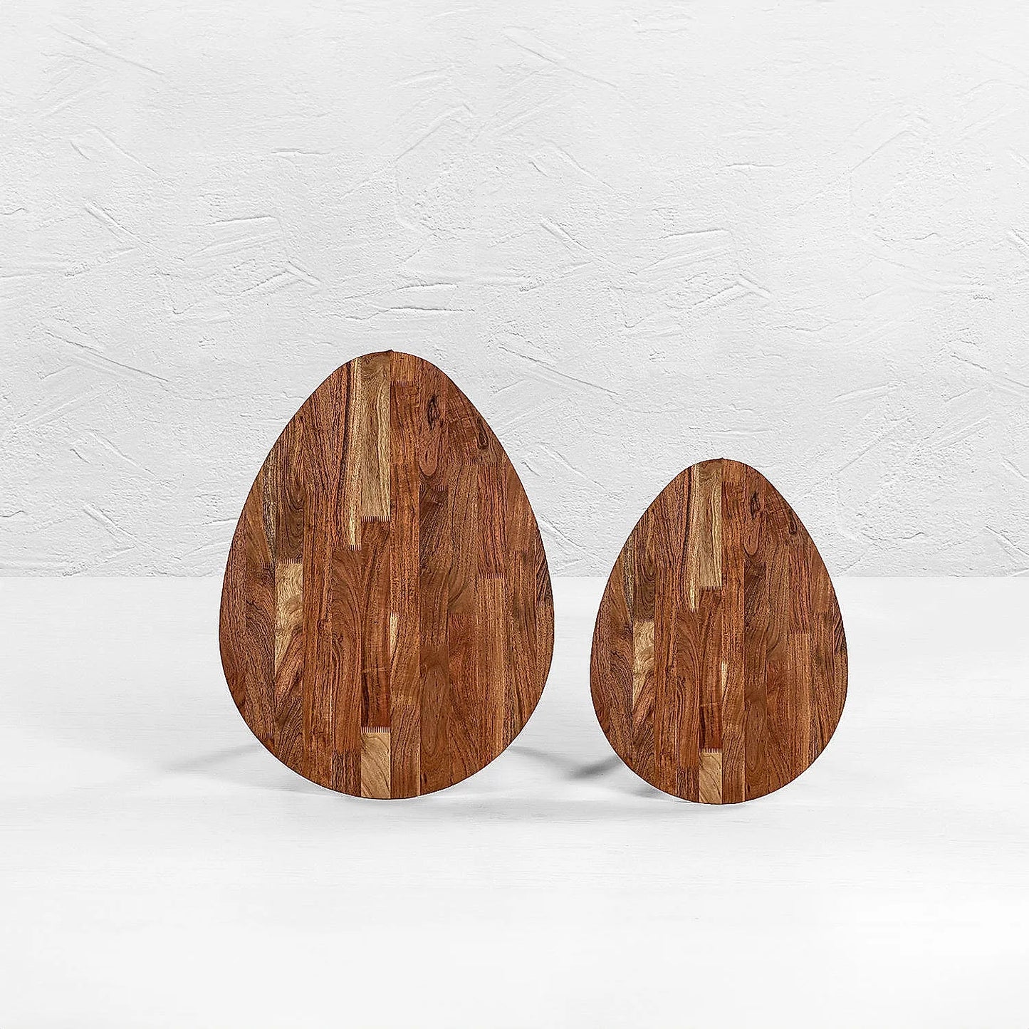 Ovees & Oveem Wooden Nesting Table (Natural Finish)