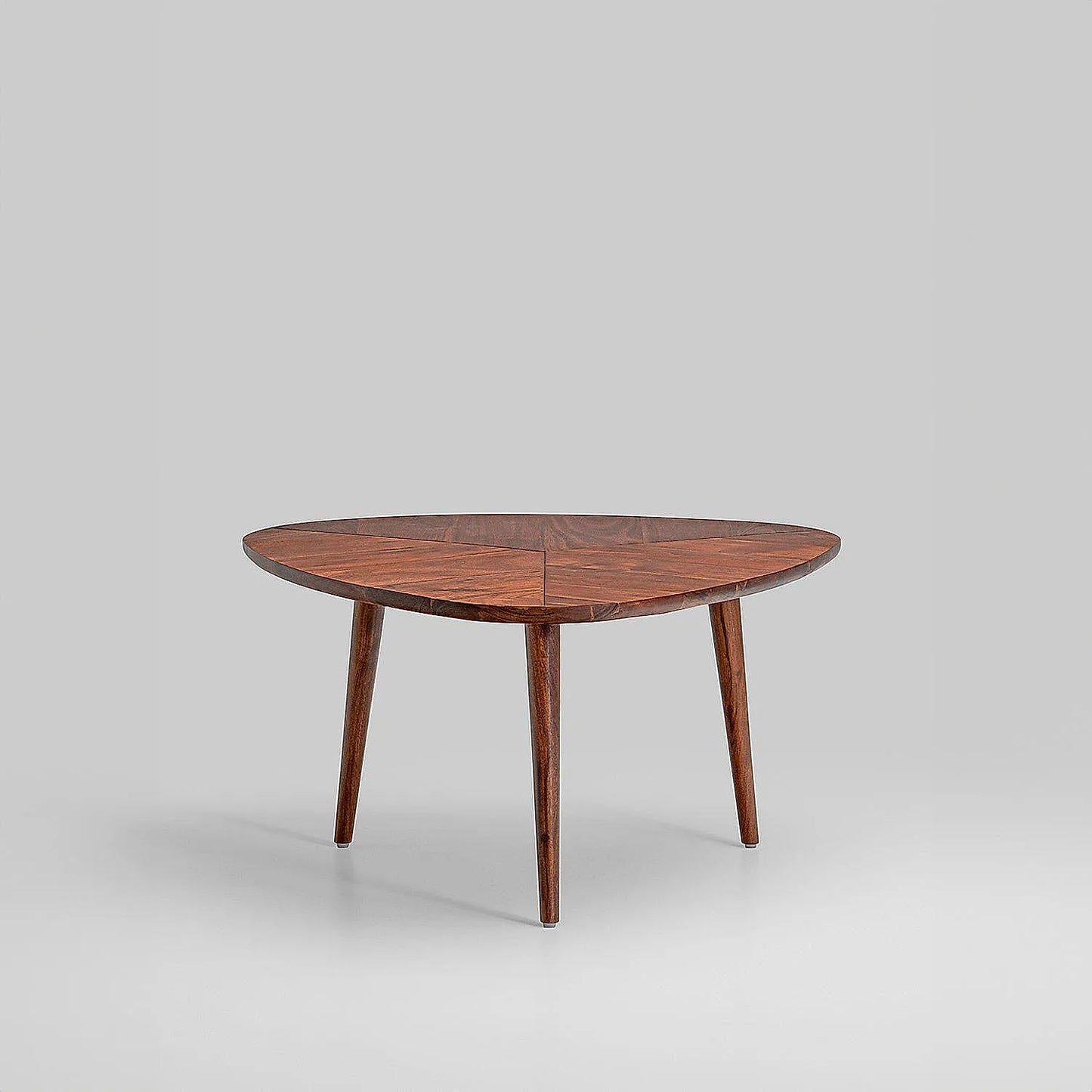 Ovate Wooden Center Table