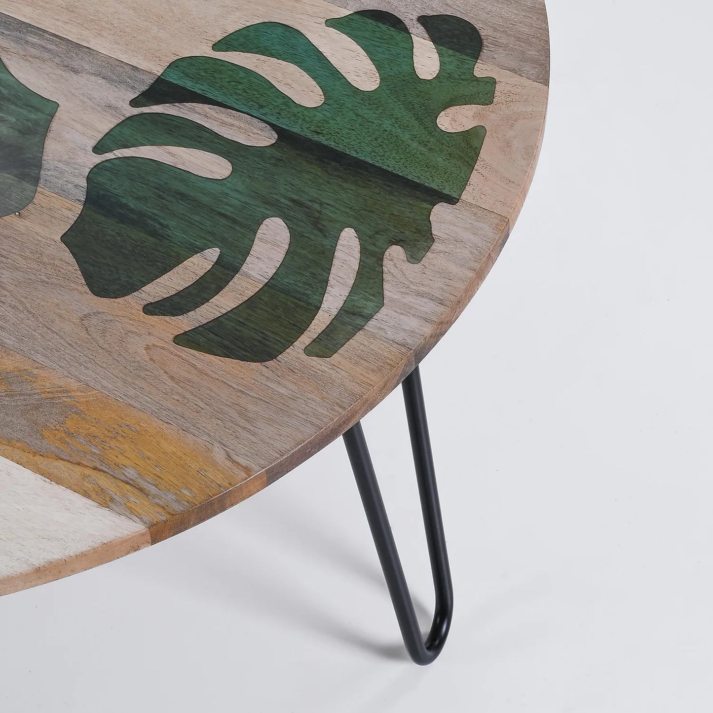 Epoxy Wooden Coffee Table in Natural Finish