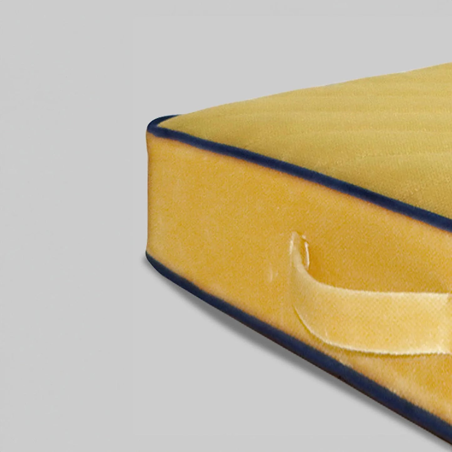Amber Velvet Floor Cushion (Velvet ,Yellow)