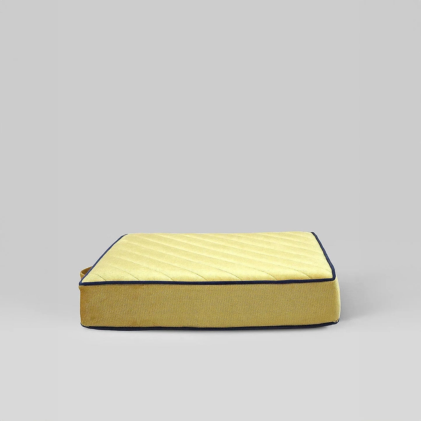 Amber Velvet Floor Cushion (Velvet ,Yellow)