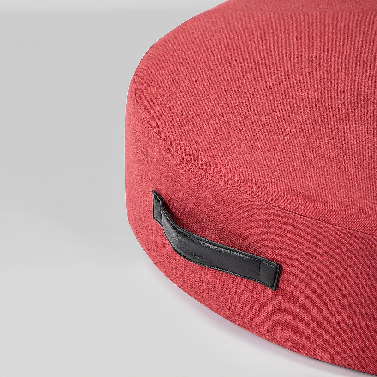 Crimson Floor Cushion (Linen, Red)
