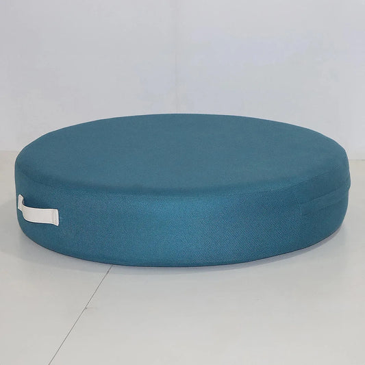 Topaz Floor Cushion (Cotton Blend, Blue)